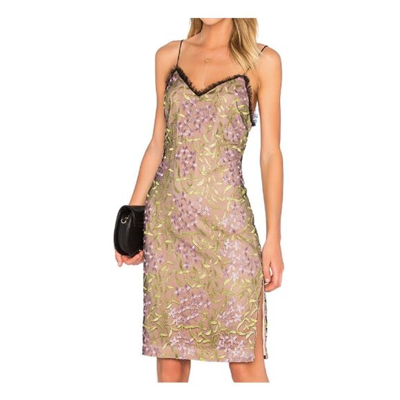 NBD Dresses & Skirts - X by NBD Simon Embroidered Mesh Floral Dress Revolve (2)